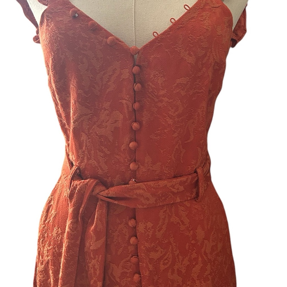 Endless Rose Orange Ruffled Dress - Picture 2 of 6